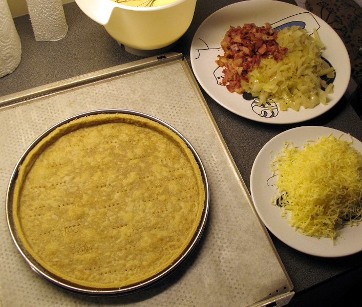 Quiche mise en place